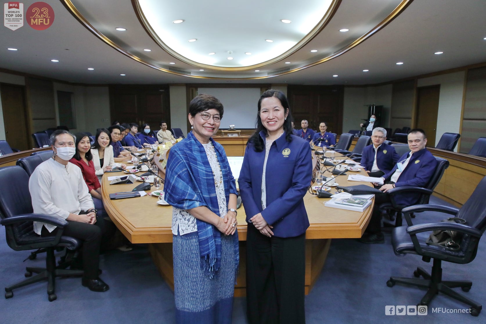 อธิการบดีให้การต้อนรับคณะกรรมาธิการตรวจสอบเรื่องการทุจริตฯ ติดตามรายวิชา Anti-Corruption