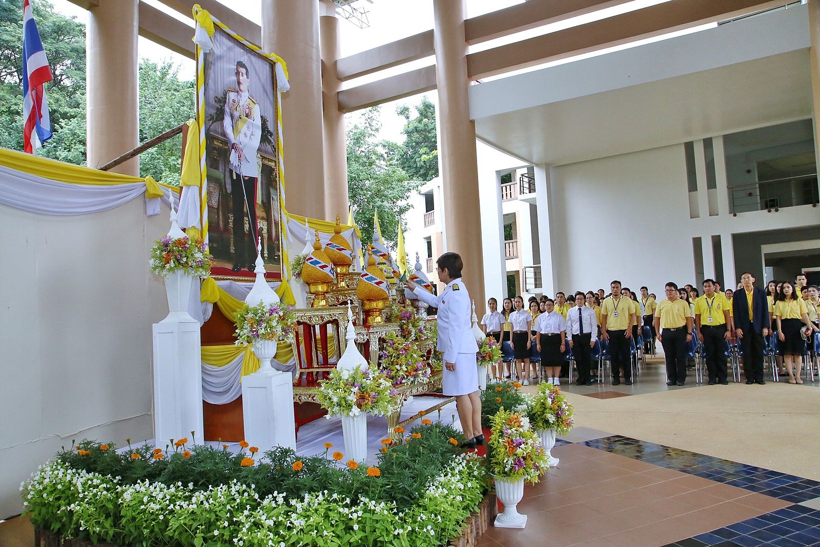 มฟล. จัดพิธีถวายพระพรชัยมงคลวันเฉลิมพระชนมพรรษา พระบาทสมเด็จพระเจ้าอยู่หัว ร.10 