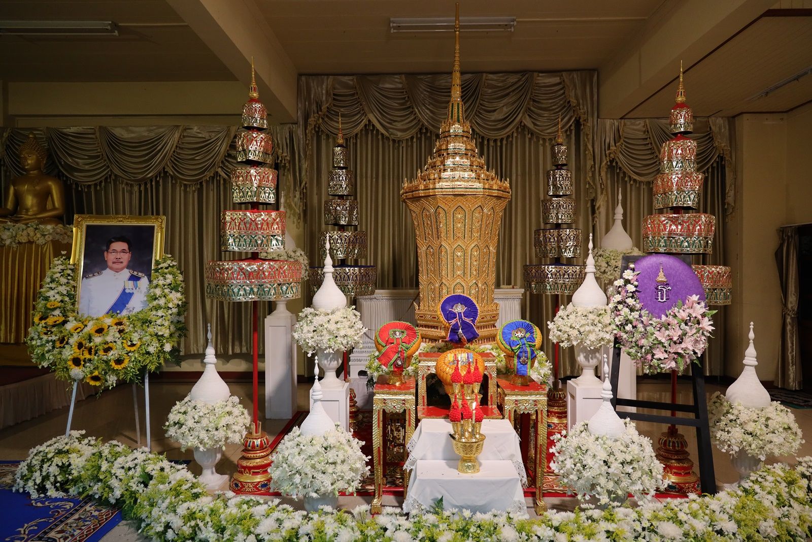 พิธีพระราชทานน้ำหลวงอาบศพ และบำเพ็ญกุศลศพ รศ.นสพ.เทอด เทศประทีป