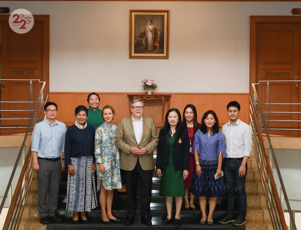  มฟล.ต้อนรับเอกอัครราชทูตสหภาพยุโรปประจำประเทศไทย ฟังสถานการณ์ชา-กาแฟของจังหวัดเชียงราย